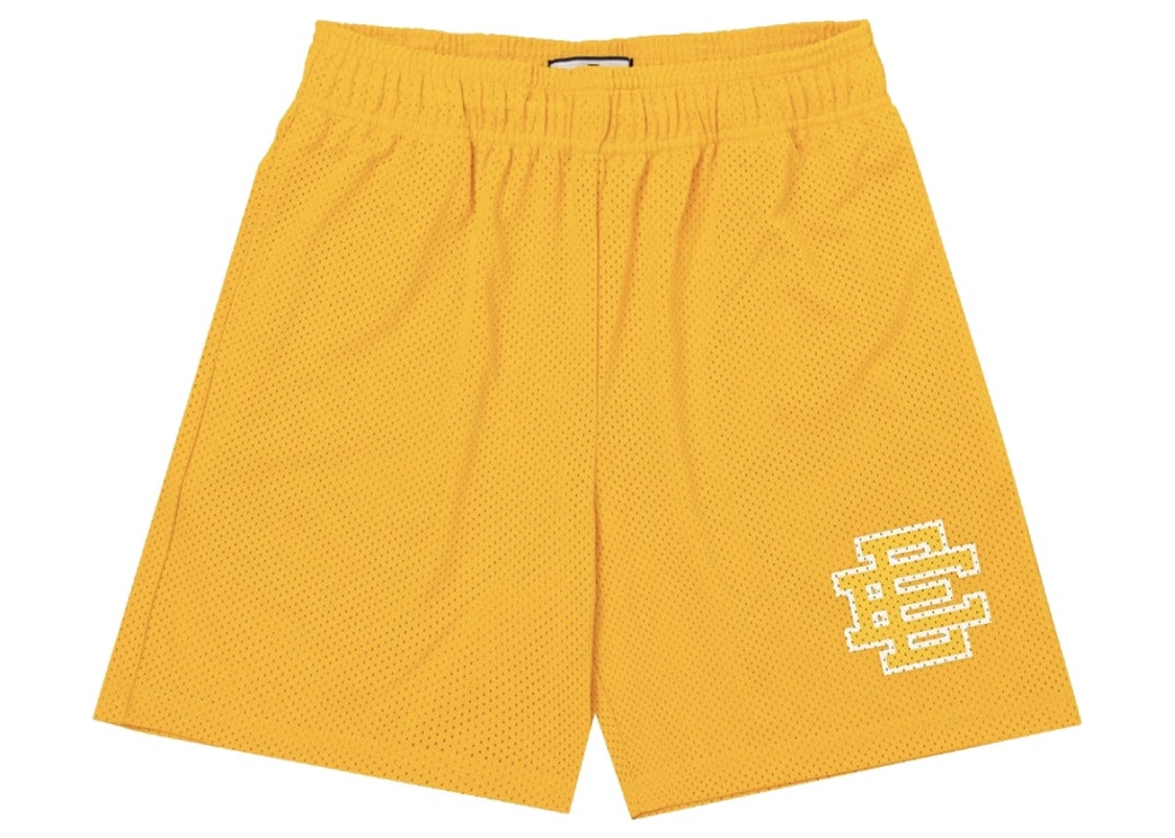 Pre-owned Eric Emanuel Ee Basic Short Yellow/yellow