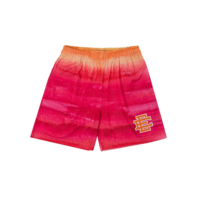 Pre-owned Eric Emanuel Men's Ee Basic Shorts In Dip Dye