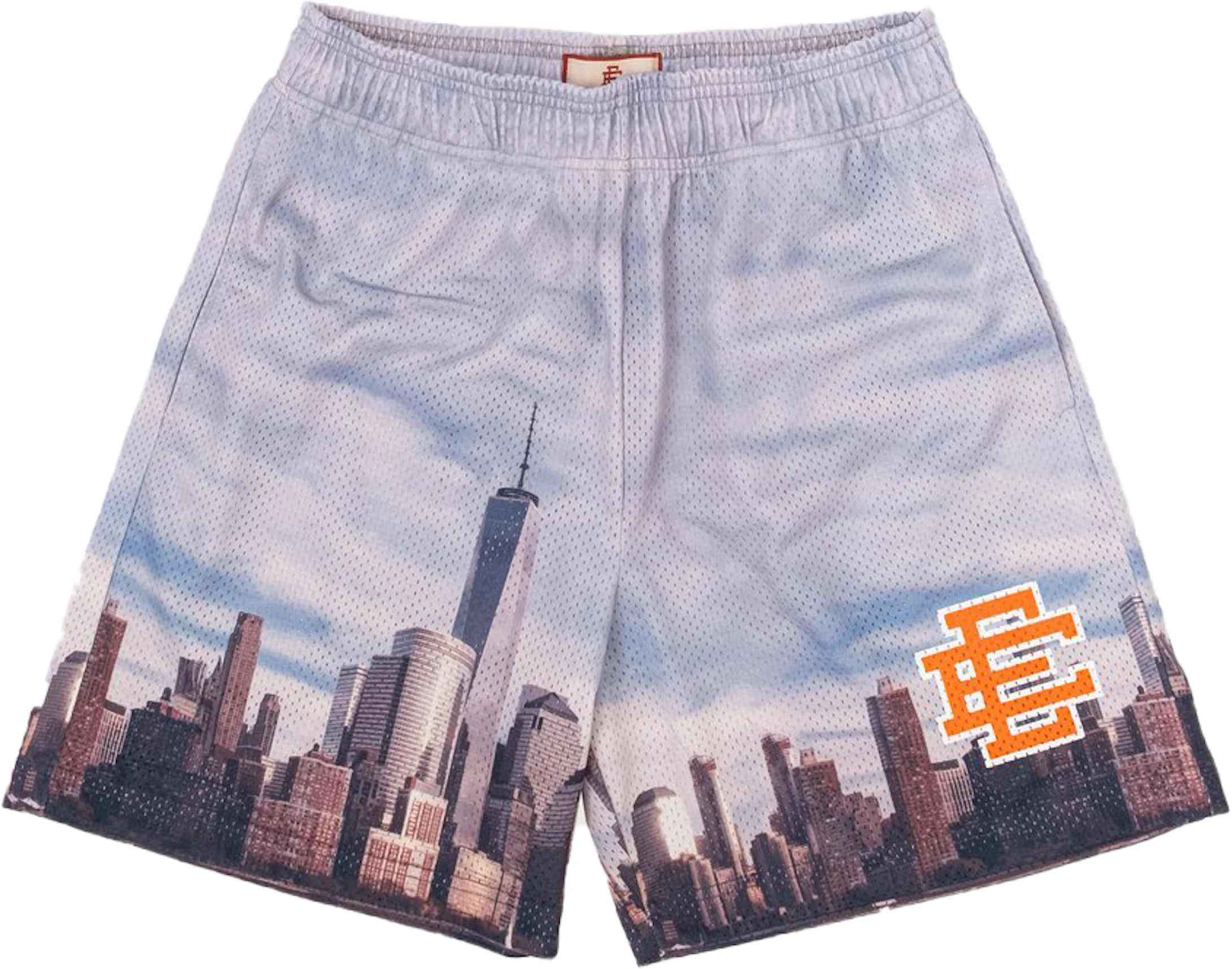 High Quality Mens Shorts Summer Fashion American Ee Basic Shorts Casual  Mesh Shorts New York City Skyline Gym Running Fitness Beach Loose Sportswear  From Naaa, $13.55