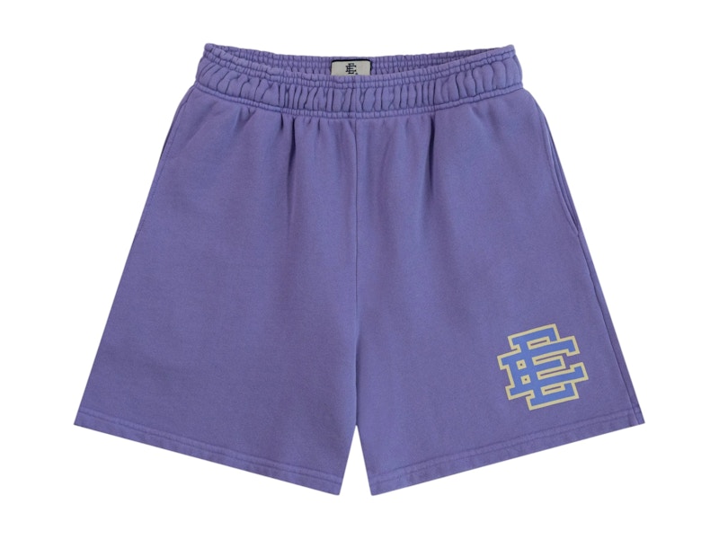 Pre-owned Eric Emanuel Men's Ee Basic Sweat Short In Violet