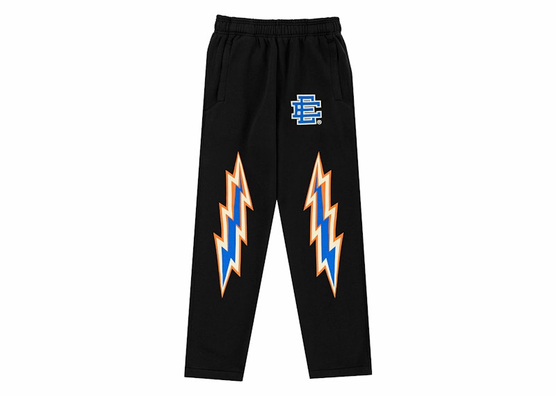 Pre-owned Eric Emanuel Men's Ee Basic Sweatpant In Black/blue