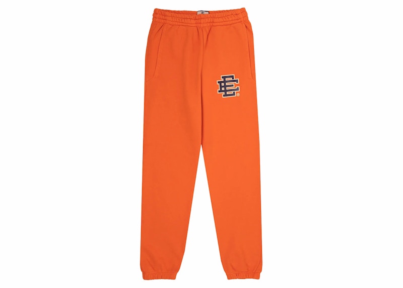 Pre-owned Eric Emanuel Men's Ee Basic Sweatpant In Bright Orange