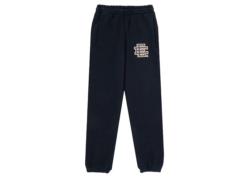 Pre-owned Eric Emanuel Men's  Ee Basic Sweatpant In Caviar/brown