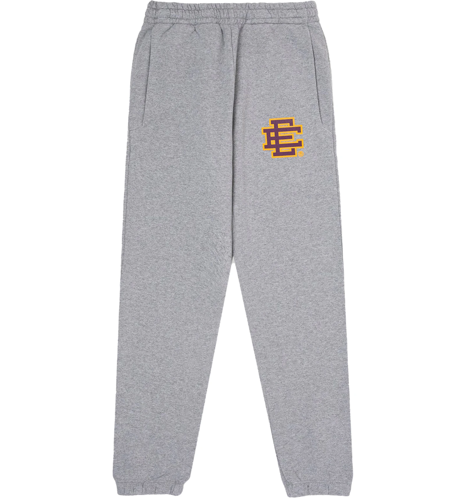 Eric Emanuel EE Basic Sweatpant Heather Grey/Purple/Yellow - SS23 - ES
