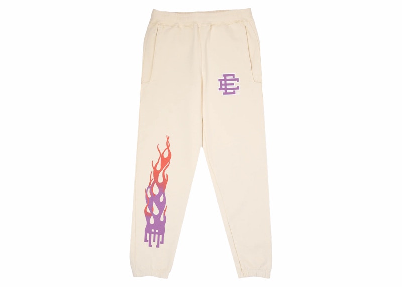 Pre-owned Eric Emanuel Men's Ee Basic Sweatpant (ss23) In Off White