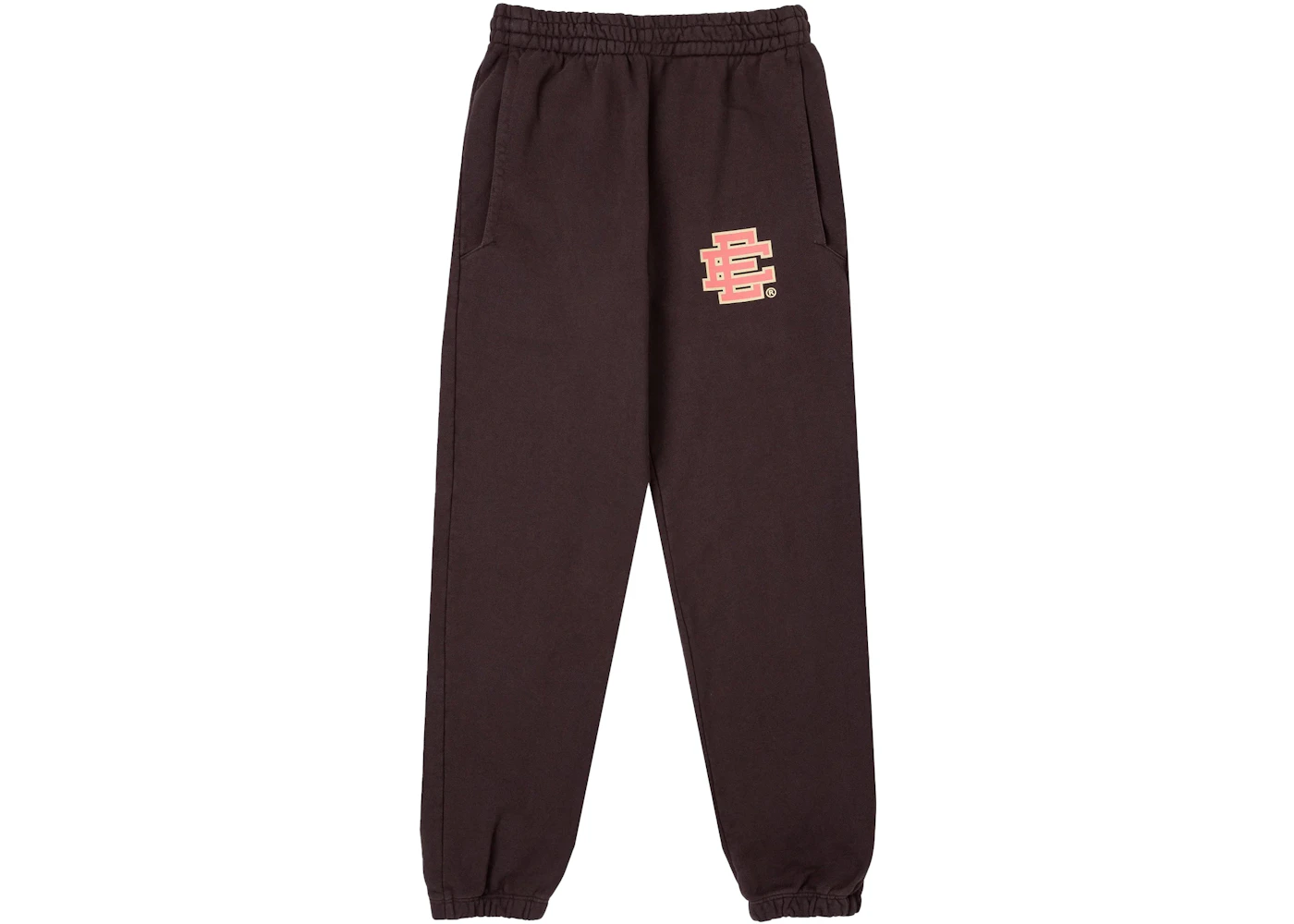 Eric Emanuel EE Basic Sweatpants Chocolate/Pink Men's - SS23 - US