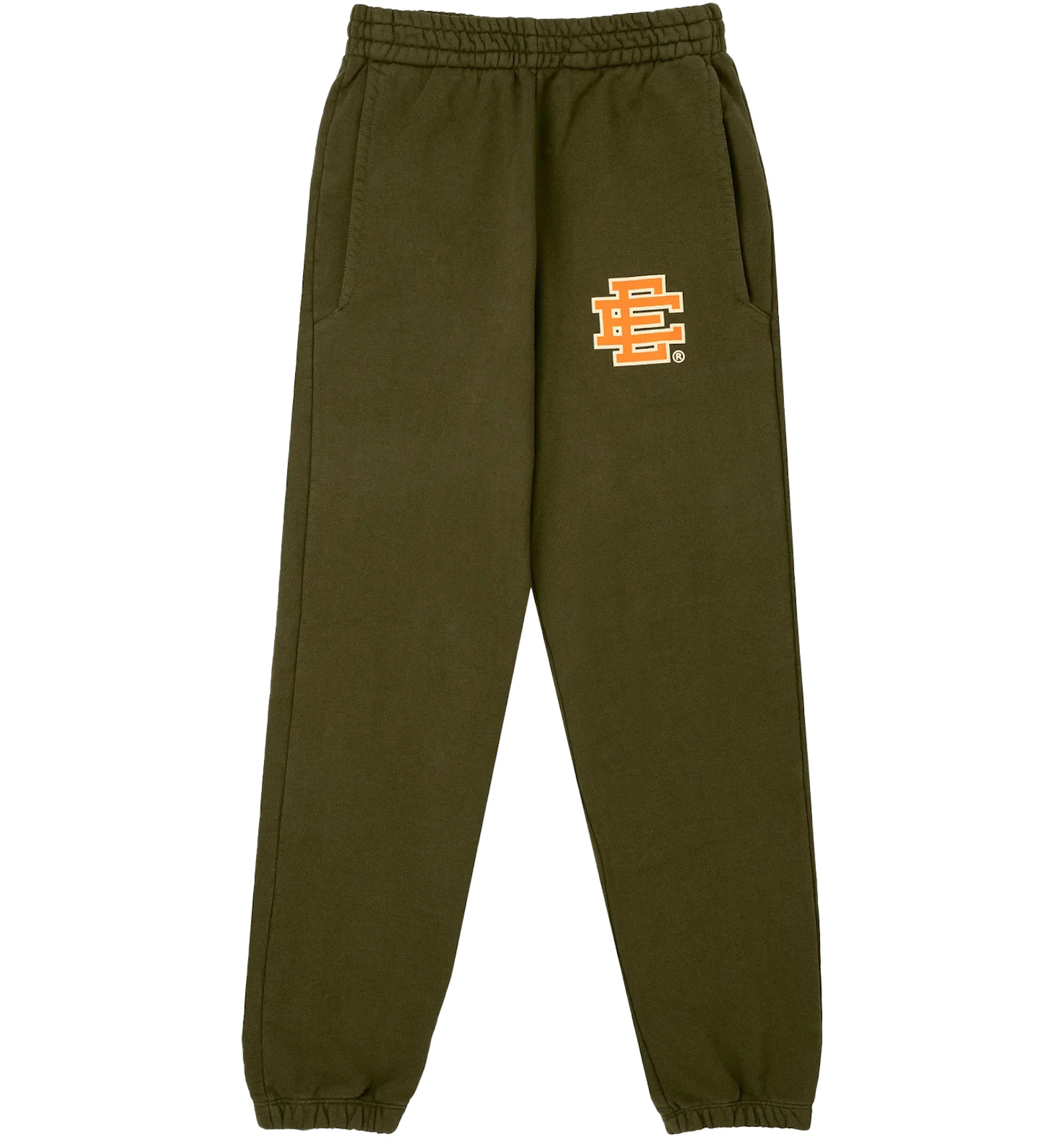 Eric Emanuel EE Basic Sweatpants Olive/Shocking Orange - SS23 - GB