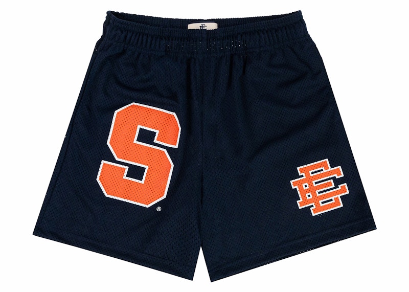 Pre-owned Eric Emanuel Men's Ee Basic Syracuse Short In Blue/orange