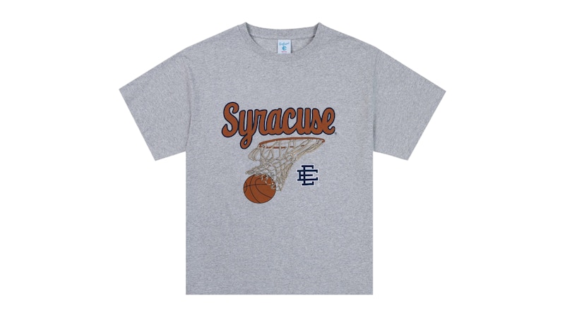 Pre-owned Eric Emanuel Men's  Ee Basic Syracuse University T-shirt In Grey