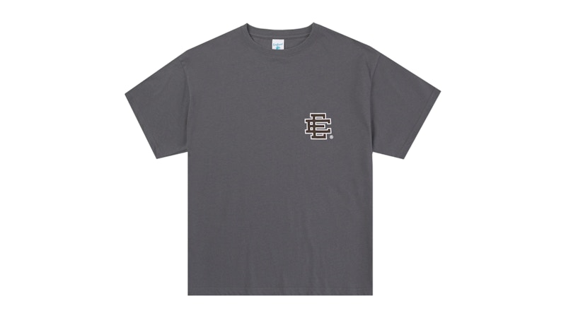 Pre-owned Eric Emanuel Men's Ee Basic T-shirt In Charcoal/brown