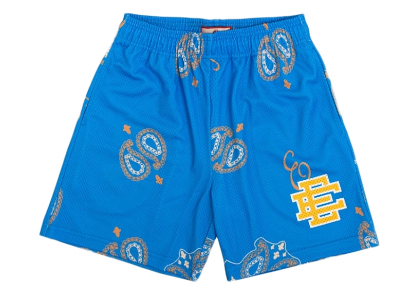 Eric Emanuel EE Basic "UCLA" Paisley Short Blue/Yellow