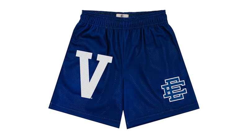 Pre-owned Eric Emanuel Men's Ee Basic Villanova University Short In Blue/navy Ee