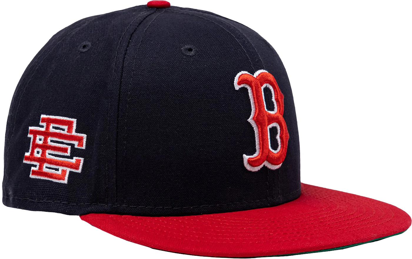 Eric Emanuel EE Boston Red Sox NE 59Fifty Fitted Hat Navy/Red Men's ...