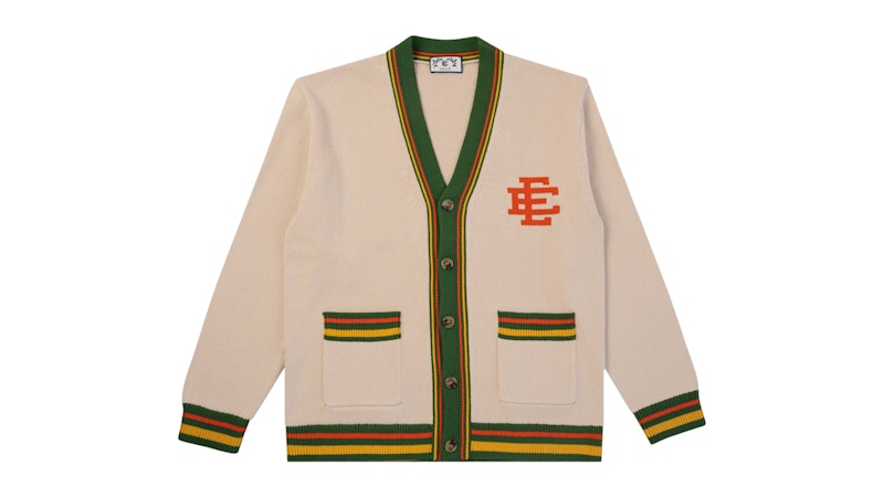 Eric Emanuel EE Cardigan Ivory/Orange Men's - FW25 - US
