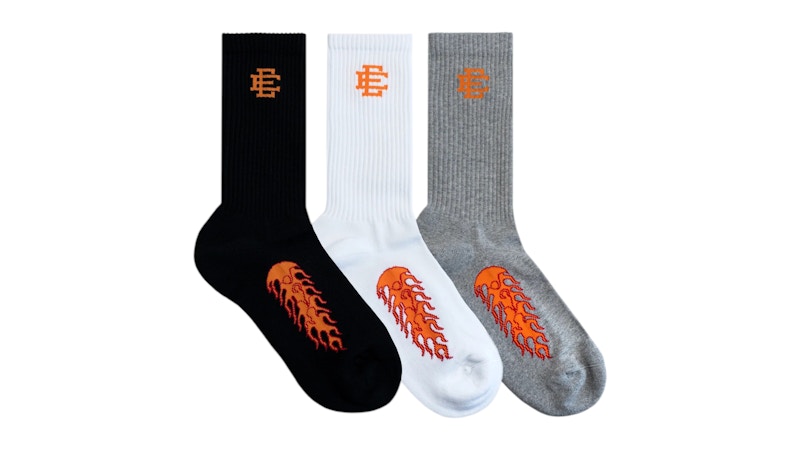 Eric Emanuel EE Flame Socks (3 Pack) Multicolor Men's - SS26 - US