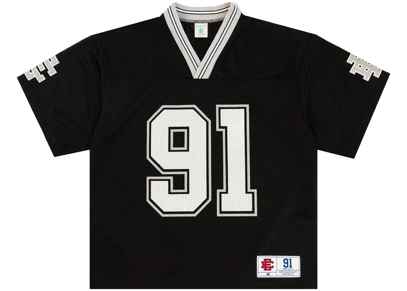 Eric Emanuel EE Football Jersey Black/Grey Men's - SS24 - US