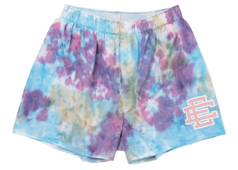 Pre-owned Eric Emanuel Men's Ee House Short In Tie Dye (ss21)