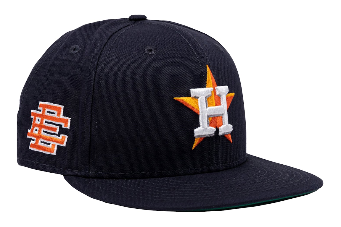 Pre-owned Eric Emanuel Ee Houston Astros Ne 59fifty Fitted Hat Navy