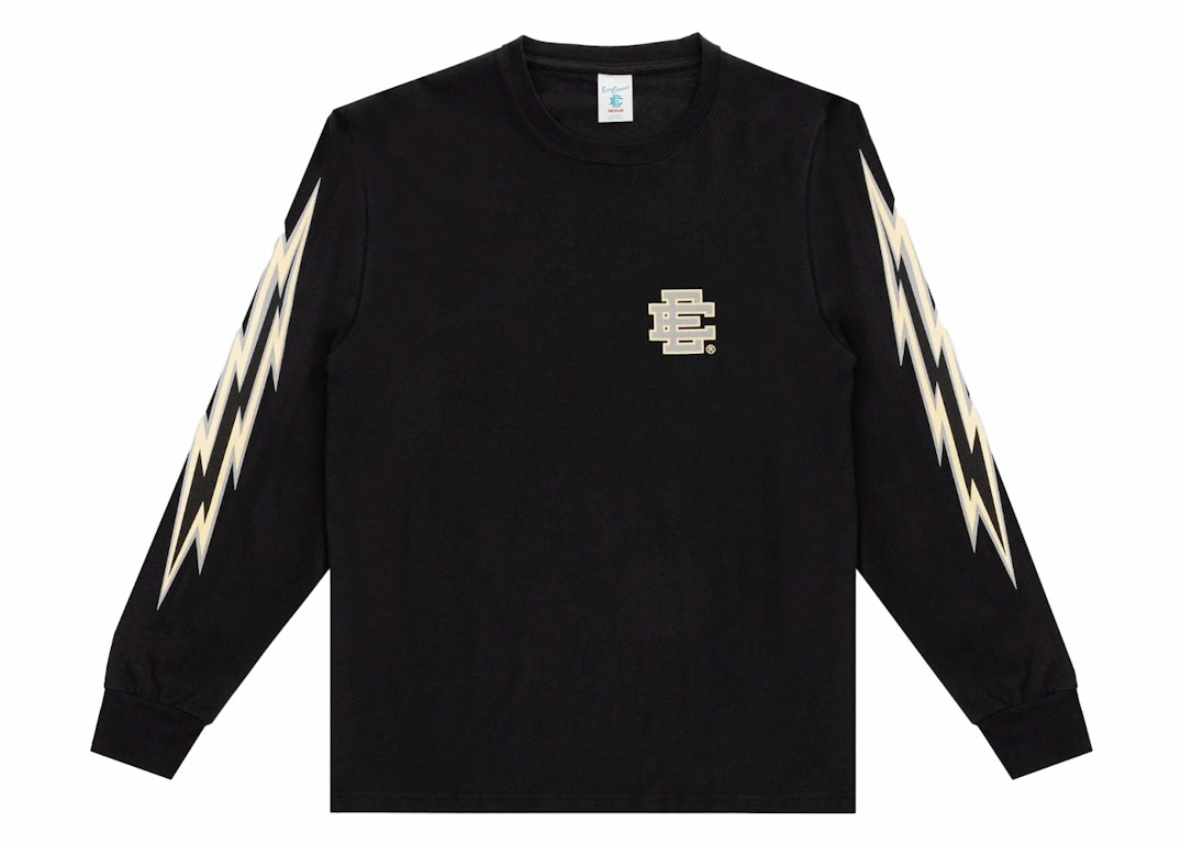 Pre-owned Eric Emanuel Ee Long Sleeve T-shirt Black/ee Bolts