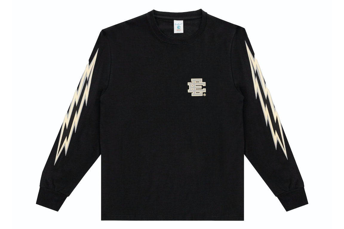 Pre-owned Eric Emanuel Ee Long Sleeve T-shirt Black/ee Bolts