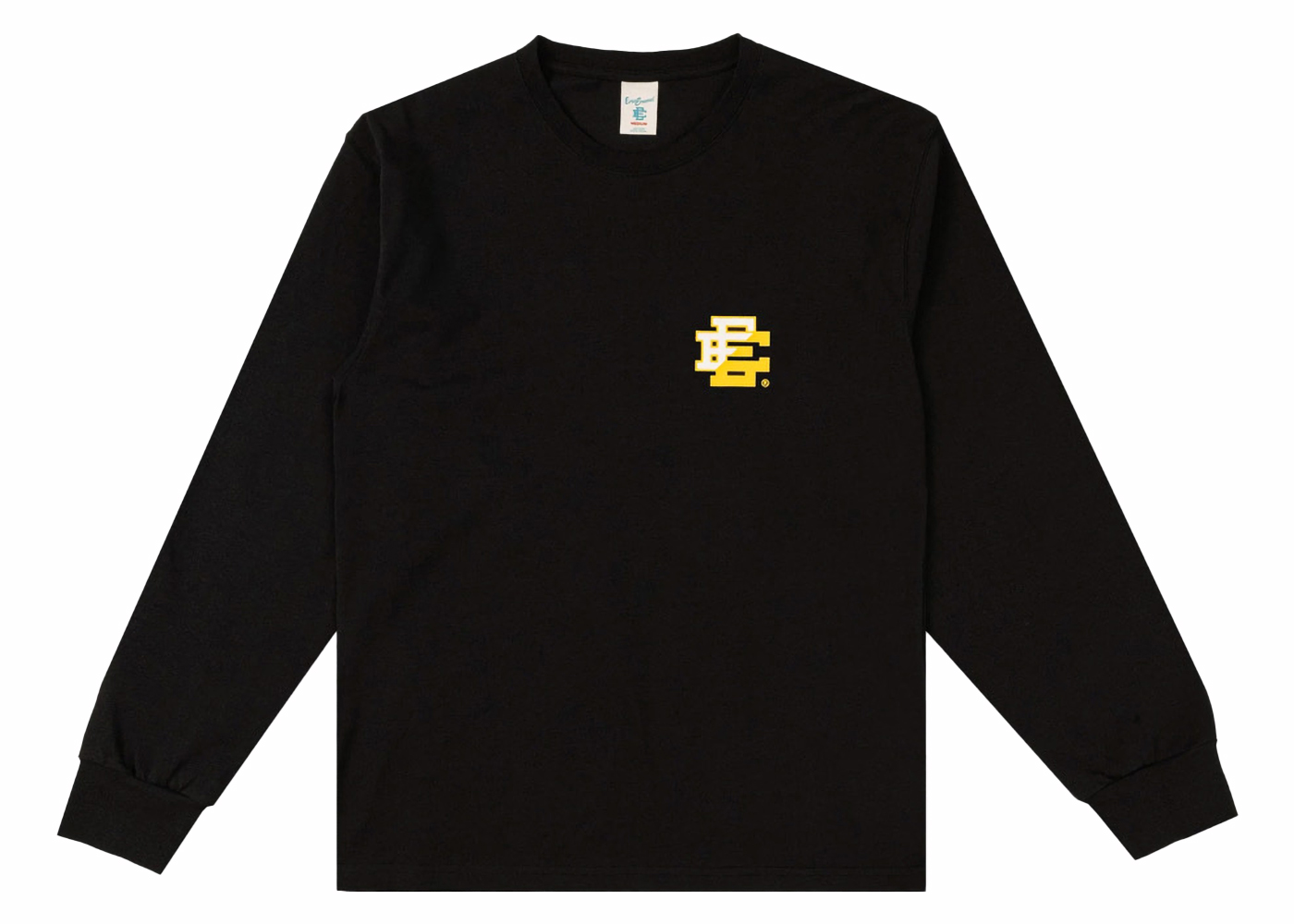 Eric Emanuel EE Long Sleeve T-Shirt Black/White/Yellow Men's 