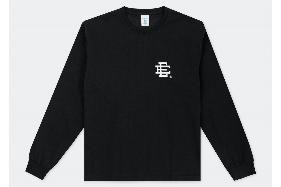 Pre-owned Eric Emanuel Ee Long Sleeve T-shirt Black/white
