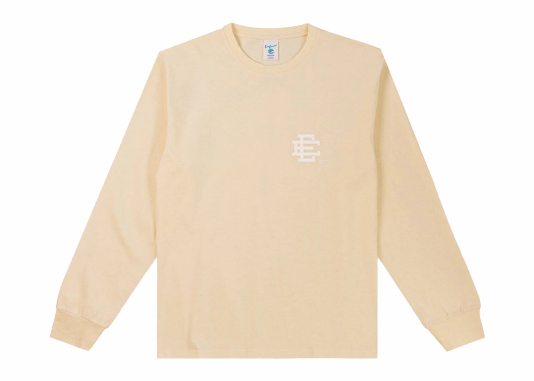 Pre-owned Eric Emanuel Ee Long Sleeve T-shirt Cream/white