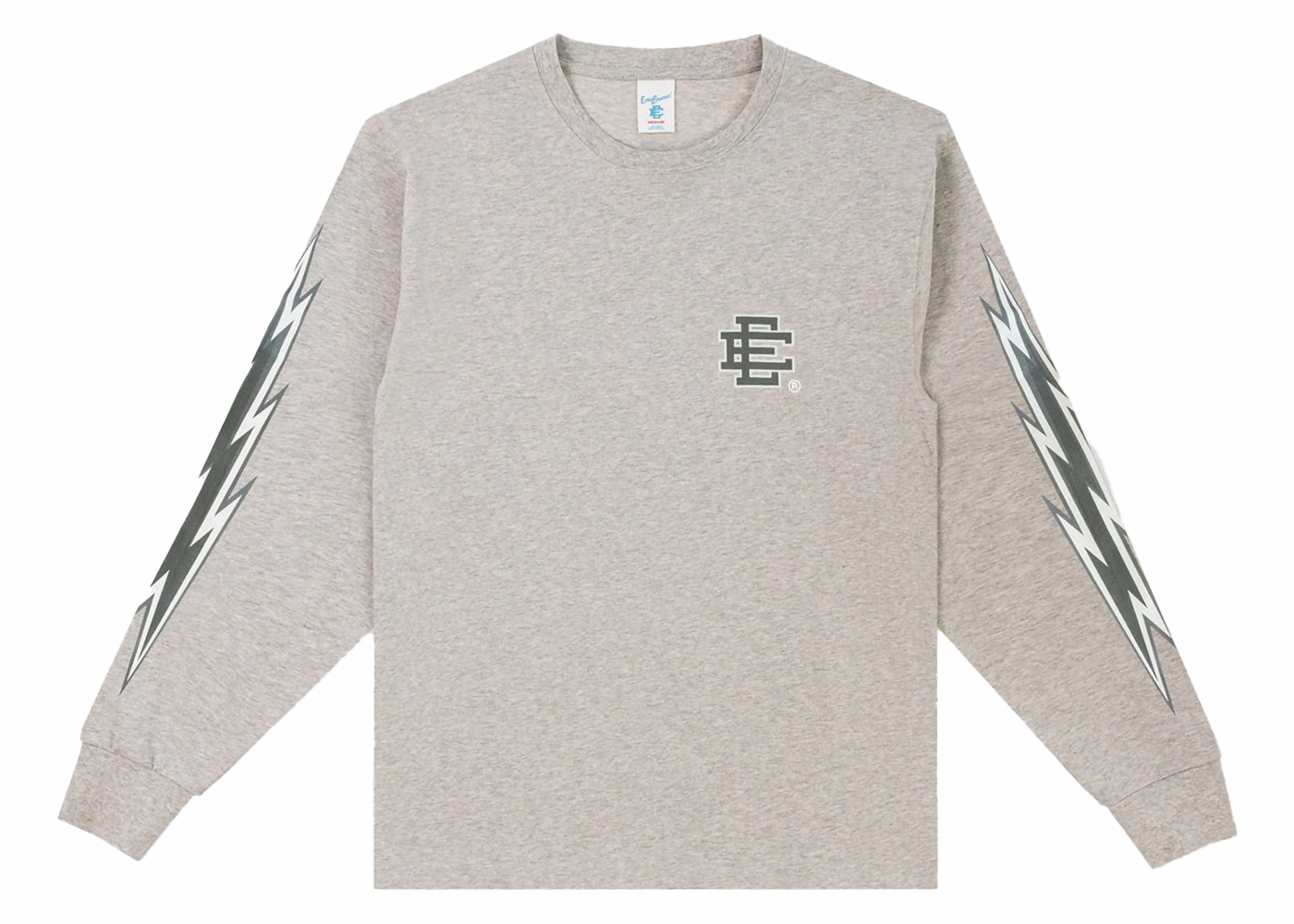 Eric Emanuel EE Long Sleeve T-Shirt Gray/EE Bolts Men's - SS24 - US