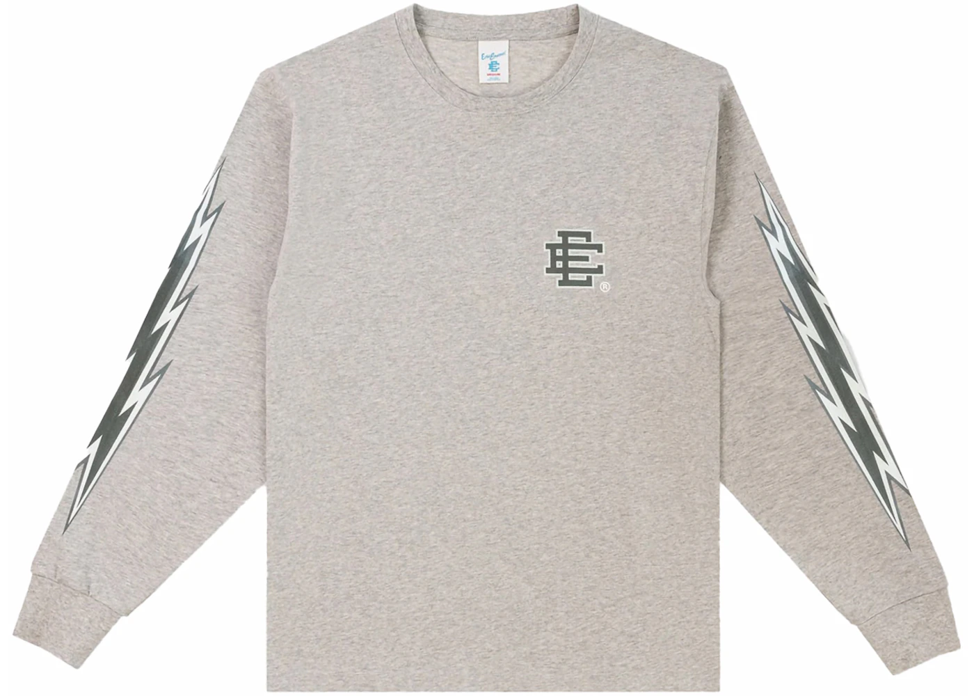 Eric Emanuel EE Long Sleeve TShirt Gray/EE Bolts Men's SS24 US