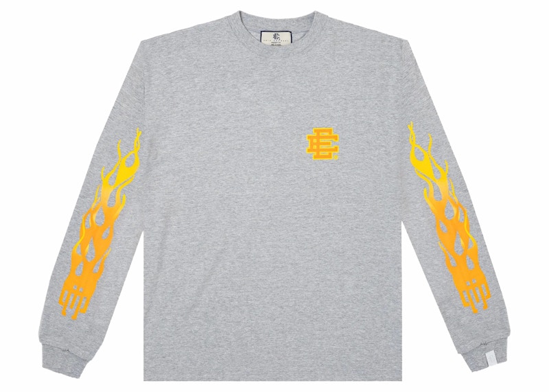 Eric Emanuel EE Long Sleeve T-Shirt Heather Grey Men's