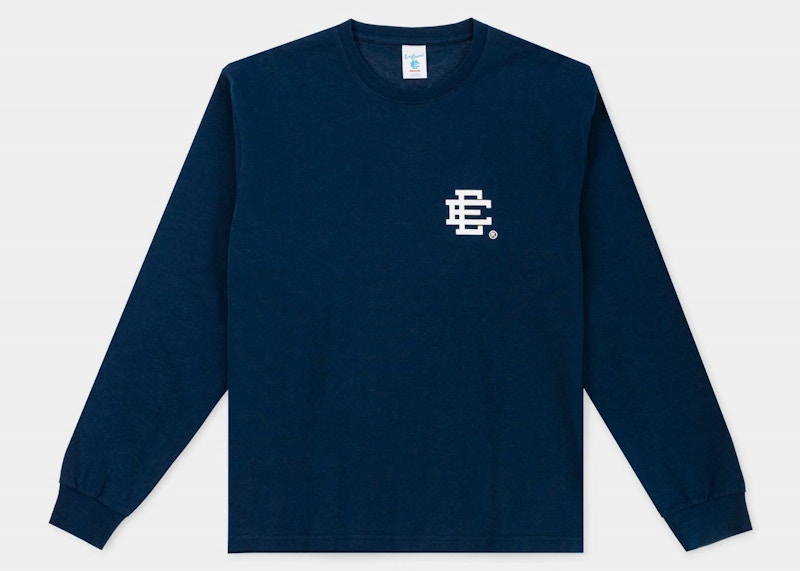 Eric Emanuel EE Long Sleeve T-Shirt Navy/White Men's - FW23 - US