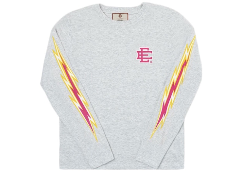 Eric Emanuel EE Long Sleeve T-shirt Pink/Yellow Men's - SS21 - US