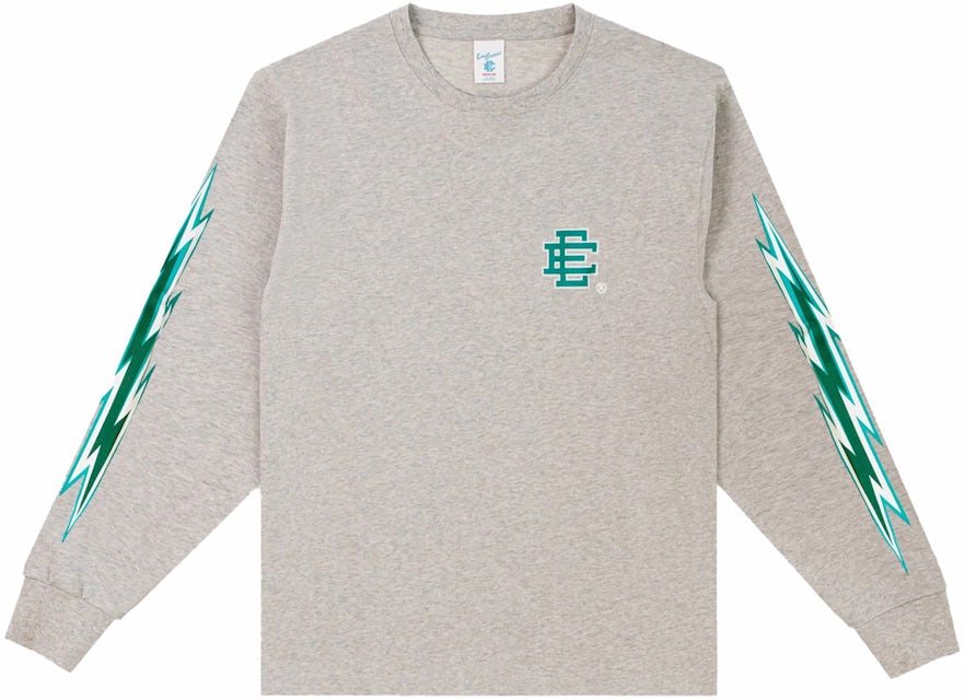 Eric Emanuel EE Long Sleeve - US SS24 - Bolts Turquoise/EE T-Shirt Men\'s