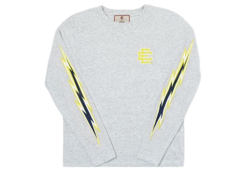 Eric Emanuel EE Long Sleeve T-shirt Volt/Navy - SS21 Men's - US