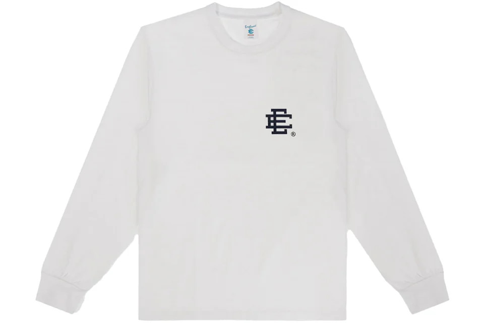 Eric Emanuel EE Long Sleeve T-Shirt White/Black Homme - SS24 - FR