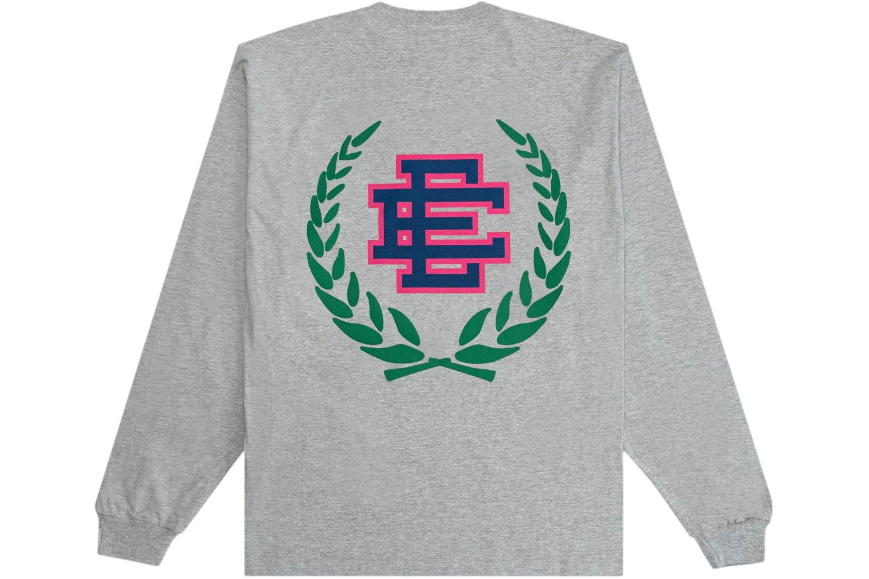 Eric Emanuel EE Long Sleeve Tee Heather Grey/Navy Men's - SS26 - US