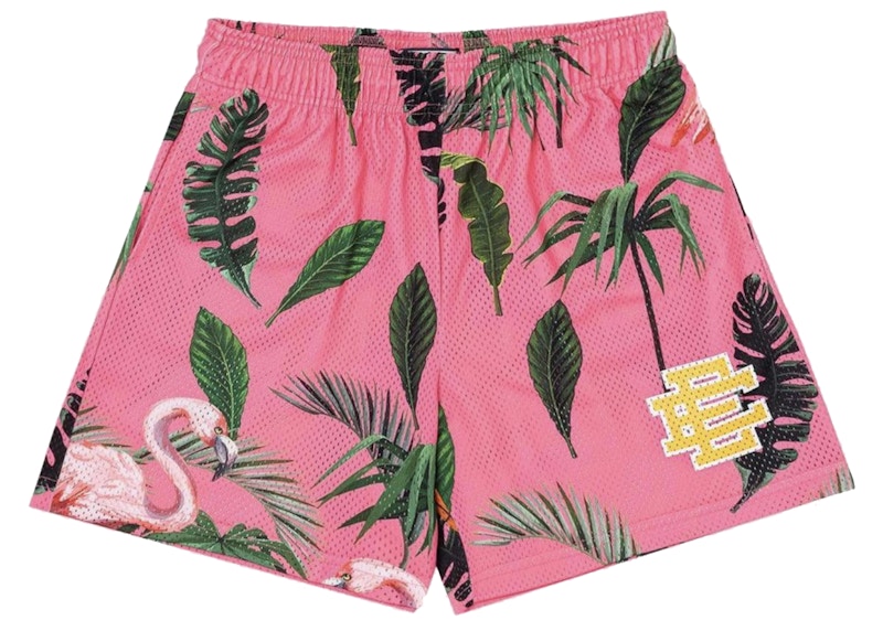 Pre-owned Eric Emanuel Men's Ee Miami Exclusive Basic Short In Pink