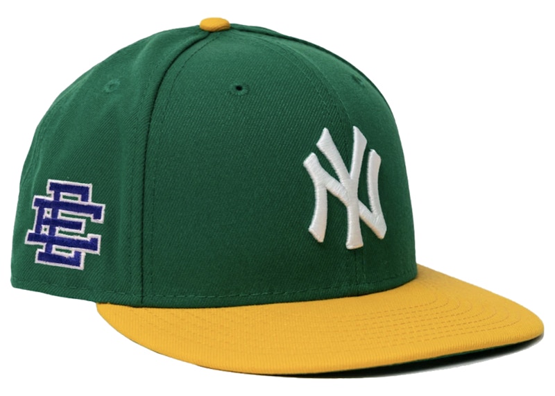 Eric Emanuel EE NY 59/50 Fitted Hat Green/Yellow Men's - FW21 - GB