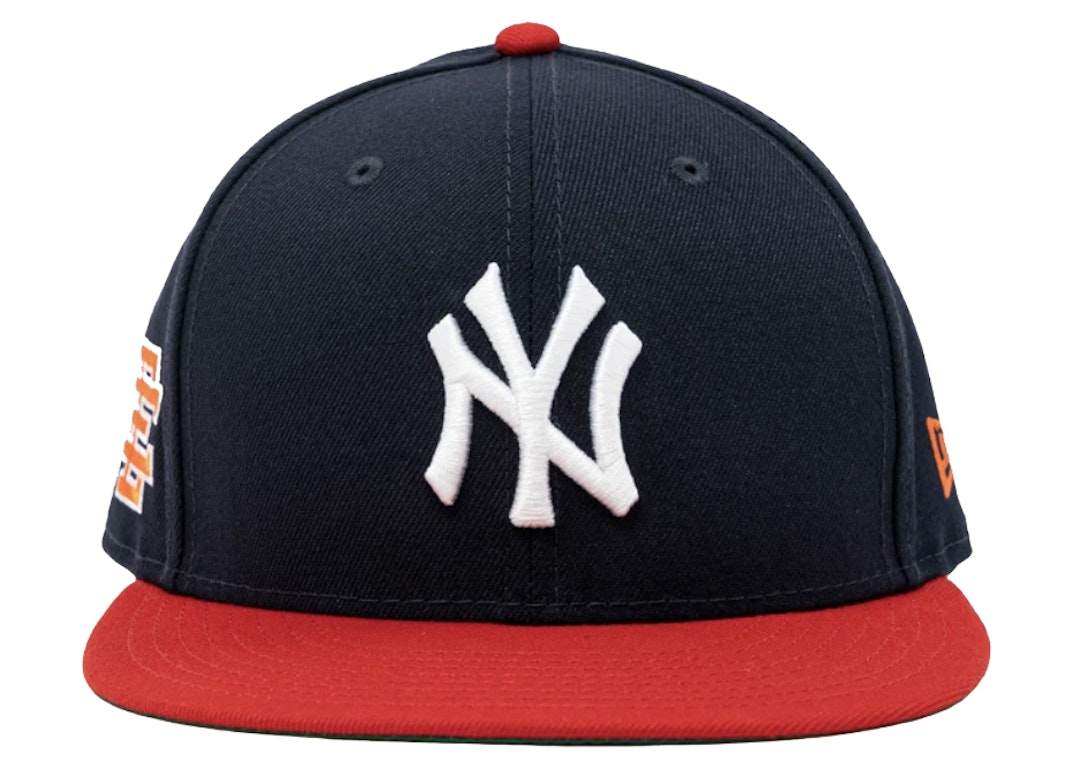 Pre-owned Eric Emanuel Ee Ny 59/50 Hat Team Red/navy