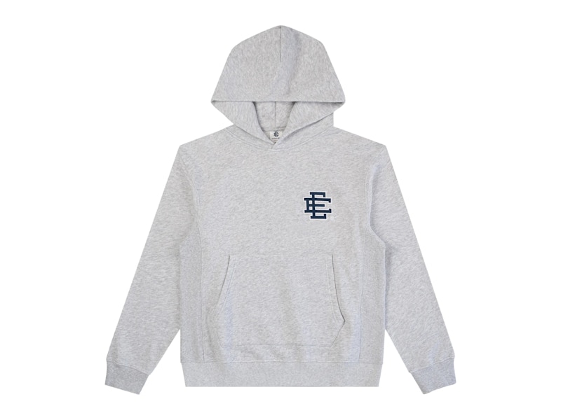 Pre-owned Eric Emanuel Men's  Ee New York Yankees Hoodie In Heather Grey/navy Blue
