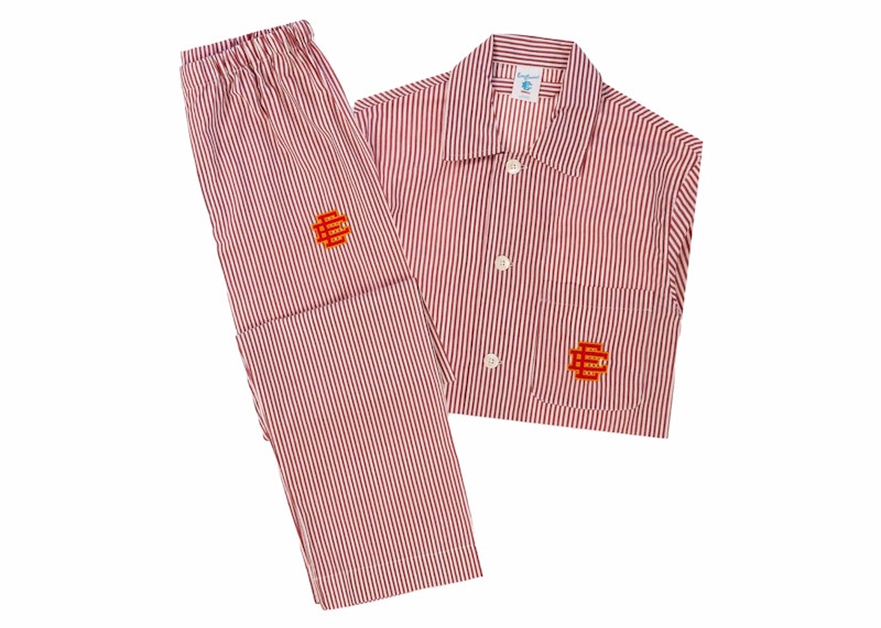 Pre-owned Eric Emanuel Men's Ee Pajamas In Red