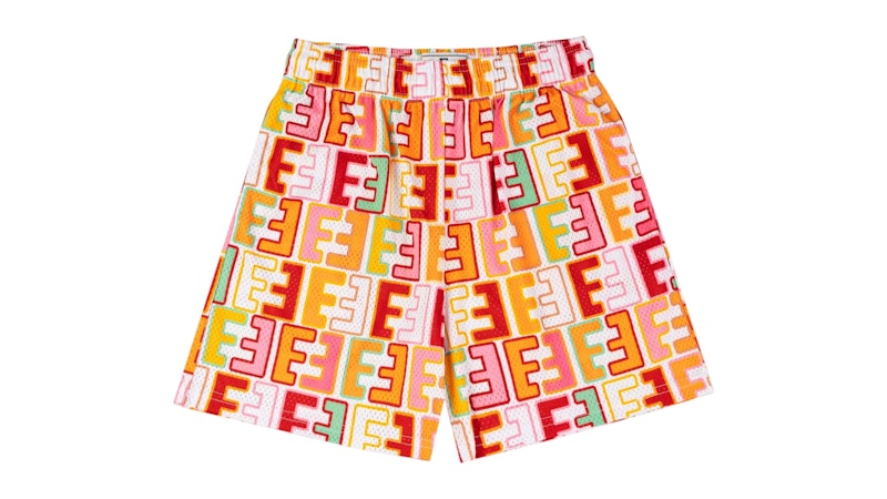 Pre-owned Eric Emanuel Men's Ee Pattern Basic Short In White