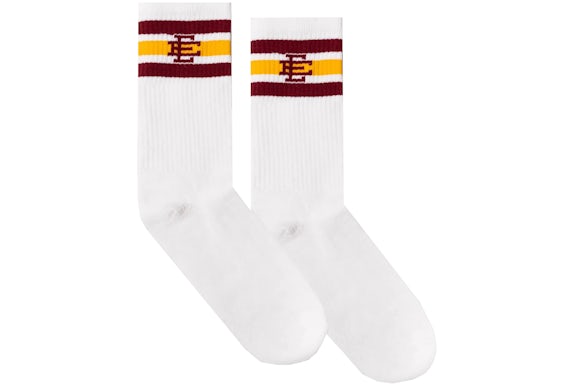 Eric Emanuel EE Socken Weiß/Cardinal/Gelb