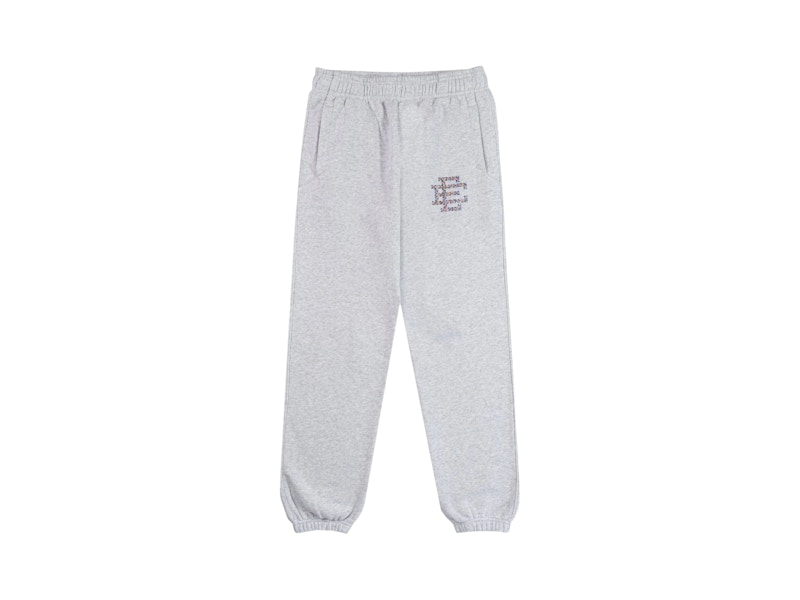 Pre-owned Eric Emanuel Men's Ee Swarovski Sweatpant In Grey