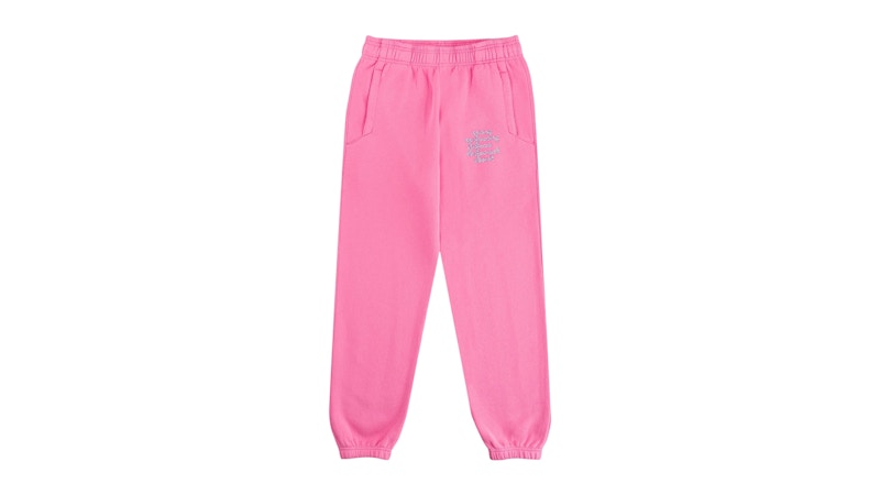 Pre-owned Eric Emanuel Men's Ee Sweatpant In Pink/swarovski