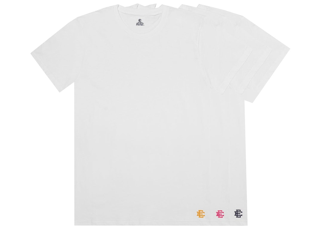 Pre-owned Eric Emanuel Ee T-shirt 3 Pack White
