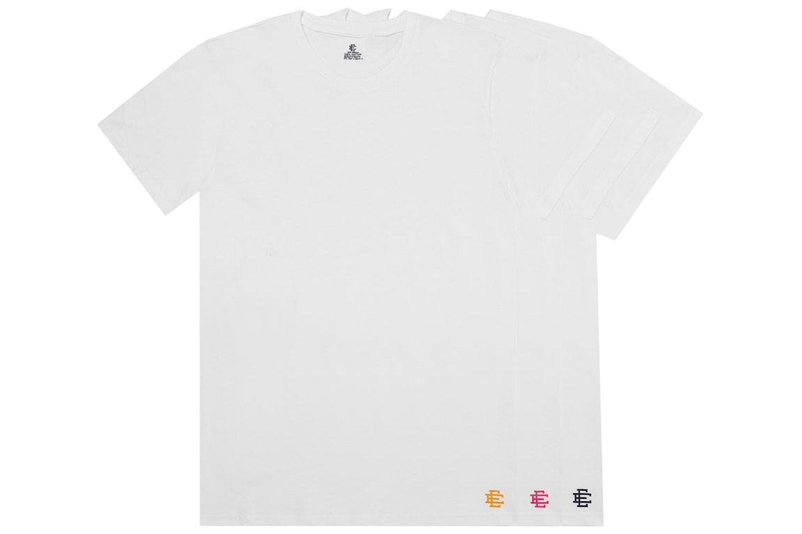 Pre-owned Eric Emanuel Ee T-shirt 3 Pack White