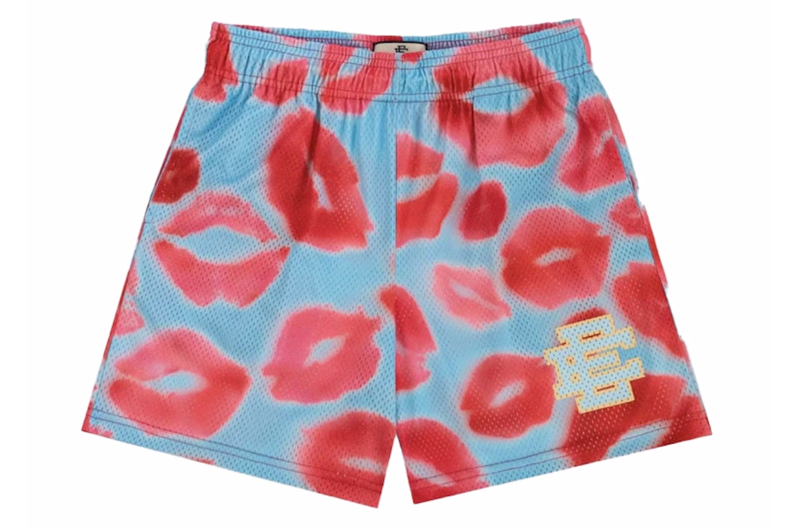 Pre-owned Eric Emanuel Ee Valentines Day Kiss Short Blue