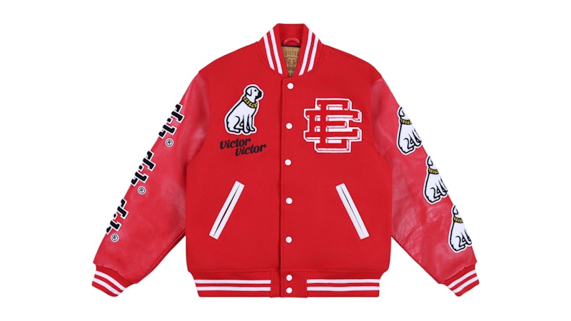 Eric Emanuel EE Victor Victor Varsity Jacket Red