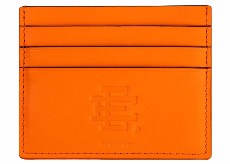 Pre-owned Eric Emanuel Men's Ee Wallet In Orange